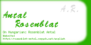 antal rosenblat business card